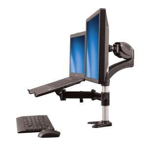 MountingDesk thickness (min)9 cmMinimum screen size compatibility38.1 cm (15")Number of displays supported1Minimum VESA mount75 x 75 mmMaximum VESA mount100 x 100 mmMountingClampMaximum weight capacity8 kgMaximum screen size compatibility68.6 cm (27")ErgonomicsSwivel angle180°Tilt angle range-90 - 85°Angle of rotation360°Technical detailsProduct colourAluminium