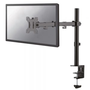 MountingSuitable forTVMinimum screen size compatibility25.4 cm (10")Number of displays supported1Minimum VESA mount75 x 75 mmMaximum VESA mount100 x 100 mmDistance to the wall (min)4 cmDistance to the wall (max)46 cmMaximum weight capacity8 kgMaximum screen size compatibility81.3 cm (32")ErgonomicsHeight adjustmentYesHeight adjustment range0 - 440 mmSwivel angle180°Tilt angle range0 - 90°Angle of rotation360°Technical detailsDistance to the wall (min)4 cmDistance to the wall (max)46 cmProduct colourBlackSuitable forTVDesignProduct colourBlackWeight & dimensionsPackage width180 mmPackage depth120 mmPackage height489 mmHeight440 mmLogistics dataMaster (outer) case width44.8 cmMaster (outer) case length22.5 cmMaster (outer) case height13.5 cmQuantity per master (outer) case4 pc(s)Quantity per EUR-pallet96 pc(s)Other featuresCountry of originChina