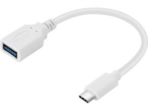 Ports & interfacesUSB version3.2 Gen 1 (3.1 Gen 1)Connector 1USB CConnector 2USB AFeaturesConnector genderMale/FemaleConnector 1 form factorStraightConnector 2 form factorStraightPlug and PlayYesUSB version3.2 Gen 1 (3.1 Gen 1)Connector 1USB CConnector 2USB ACable length0.1 mWeight16 gRoHS complianceYesMaximum data transfer rate5000 Mbit/sProduct colourWhiteConnector 1 genderMaleConnector 2 genderFemaleQuantity per pack1 pc(s)Data transmissionMaximum data transfer rate5000 Mbit/sWeight & dimensionsCable length0.1 mPackage width104 mmPackage depth27 mmPackage height186 mmPackage weight70 gWeight16 gPackage typeBlisterTechnical detailsProduct colourWhiteCertificatesRoHS complianceYesPackaging dataPackage width104 mmPackage depth27 mmPackage height186 mmPackage weight70 gPackage typeBlisterQuantity per pack1 pc(s)Other featuresPackage typeBlisterProduct colourWhiteWidth186 mm